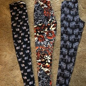 3 different leggings/pants